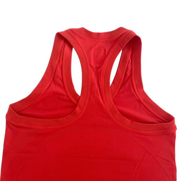 Athleta Razorback Fitted Neon Red/Orange Tank Top Yoga Activewear Size Small - Picture 7 of 8